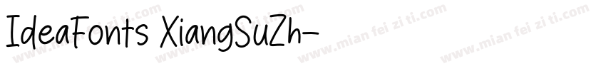 IdeaFonts XiangSuZh字体转换